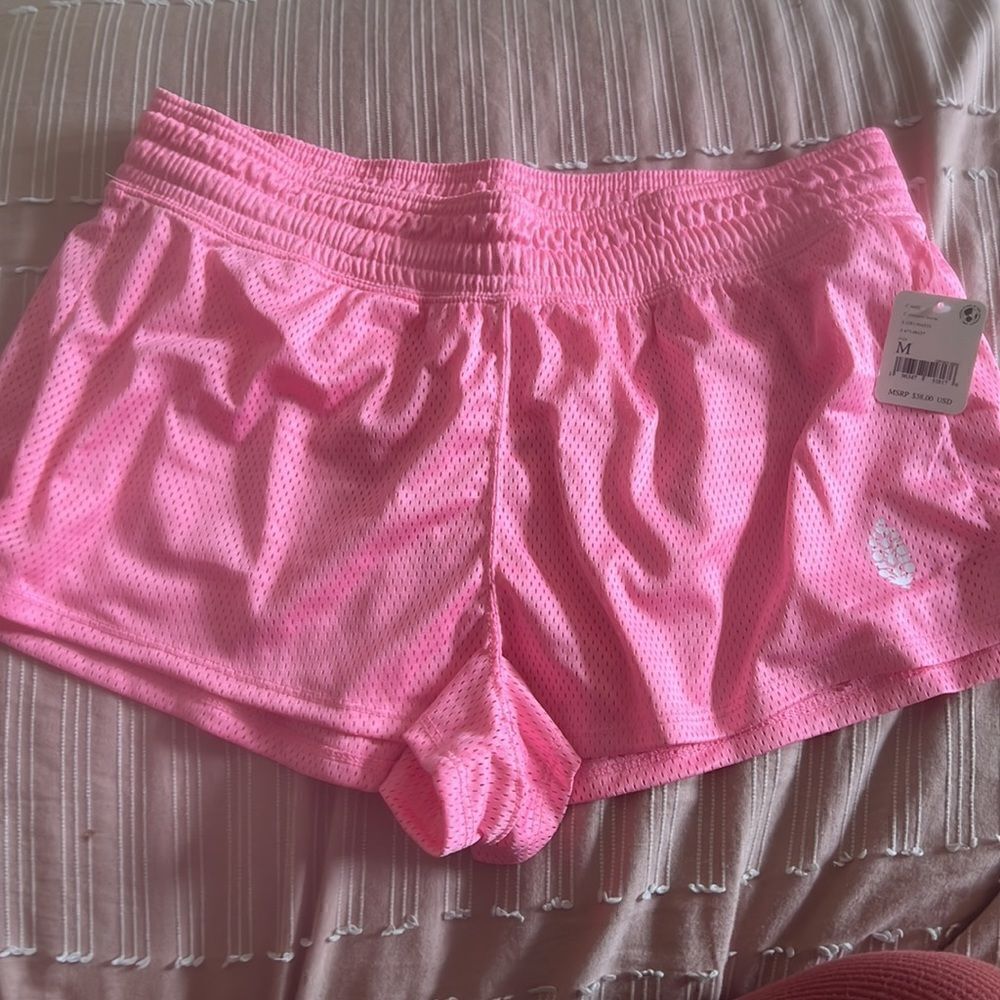 NWT Free People Hoop Shorts hot pink M